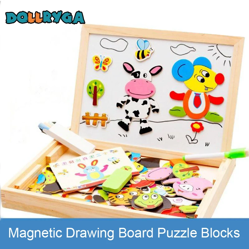 magnetic animal puzzle