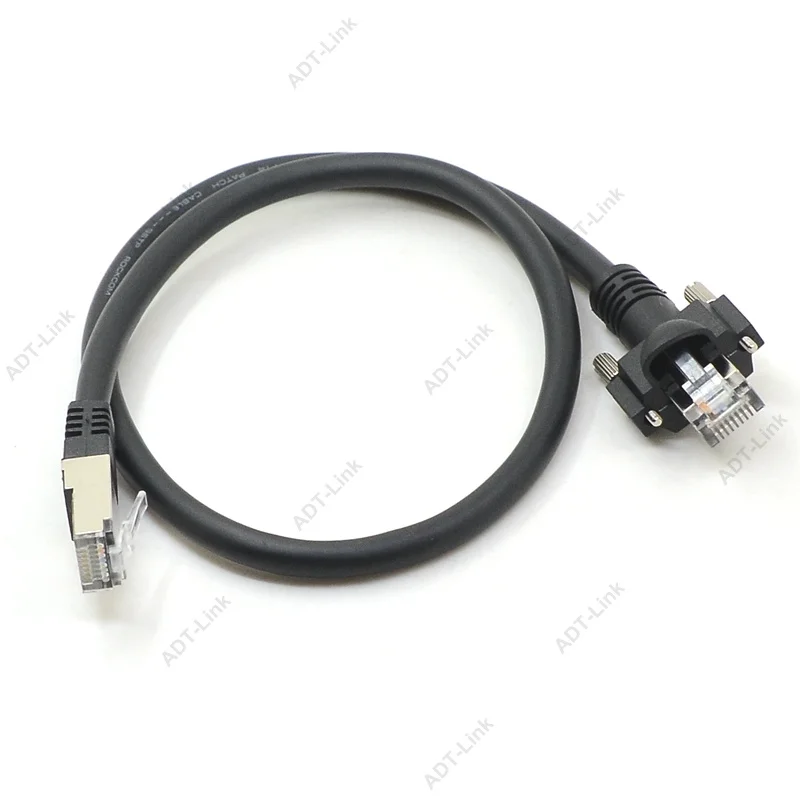 Rj45 Gige Cable With Screw Mount Gigabit Industrial Digital