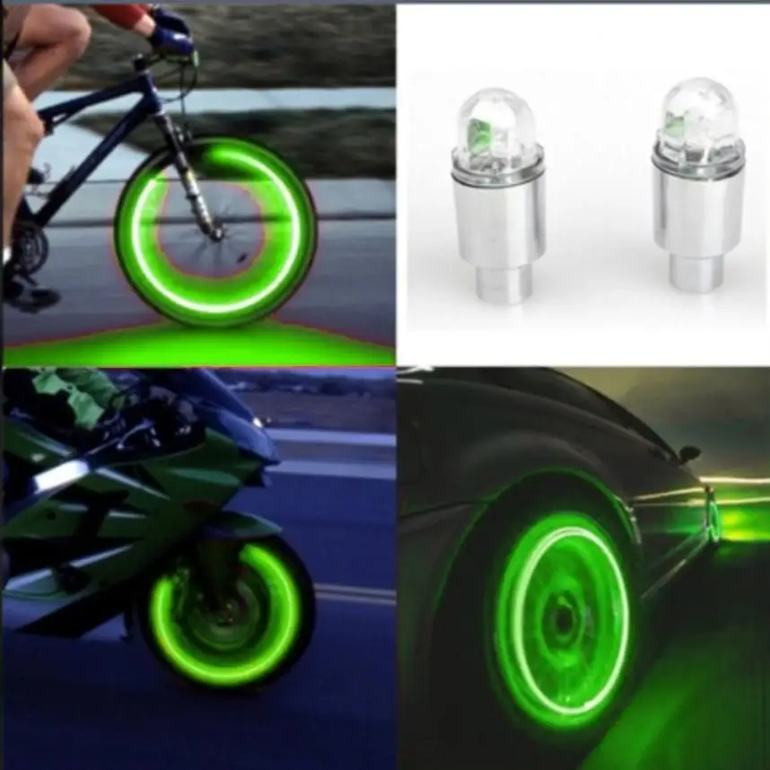 Tires Lights Auto Accessories Bike Supplies Neon Blue Strobe LED Tire