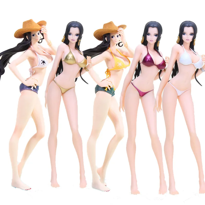 

24cm Anime One Piece figure toy One piece Boa Hancock diamond ship Nico Glamours Bikini Swimsuit ver.PVC Figure Model Toys