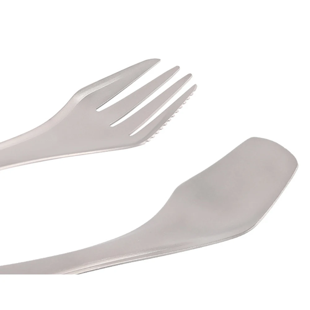 Открытый Титановая посуда tablefork ложка 2-в-1 Портативный Ультралегкая для кемпинга Пикник посуда для кемпинга для пикника