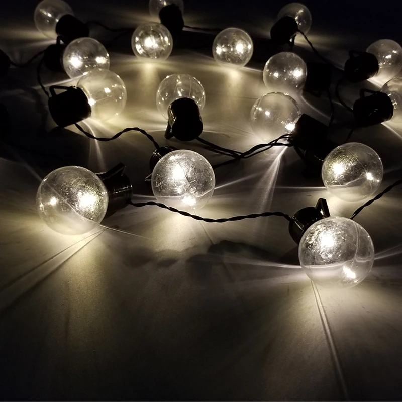 

20 LED Globe Festoon Party Ball string light outdoor led Christmas Lights Connectable fairy light wedding garden party garland