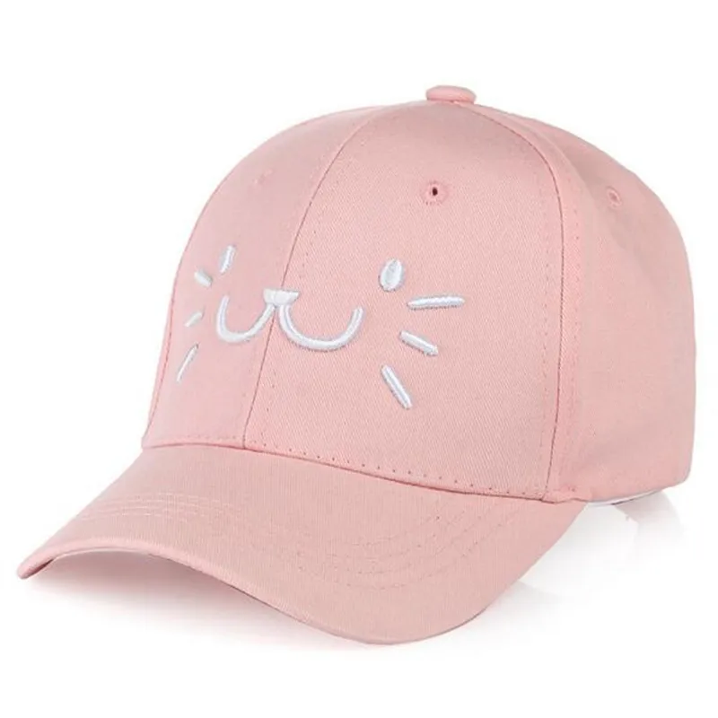 Cat Embroidery Women Baseball Cap Travel Sunscreen Female Bone Casquette Hats Summer Ladies Snapback Caps Women