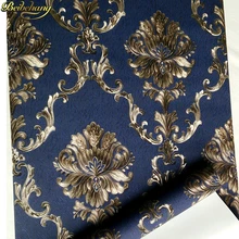 Beibehang европейские классические Дамасские обои для украшения отеля 3D обои для гостиной тисненые водонепроницаемые ПВХ обои
