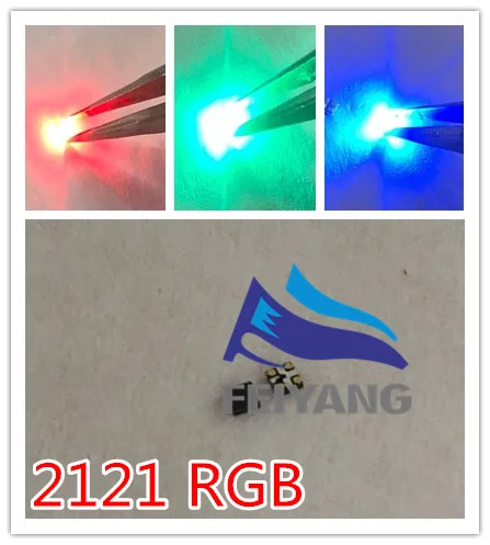500 шт. светодиодный RGB SMD диоды 2121 для дисплей панели экран трубки Diod Диод