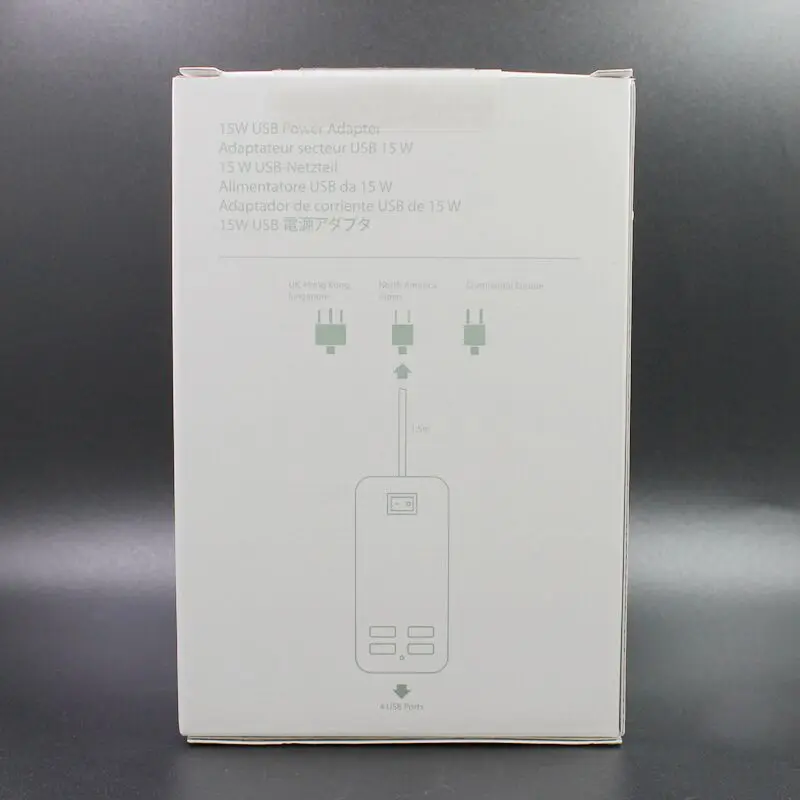 AMEEC EU Plug 5V3A 4 Ports Wall HUB Station USB Charger For Smart Mobile Phone With 1.5M Cable AC Source Charging Carregador (2)