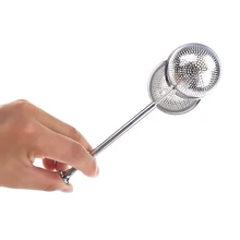 Из нержавеющей стали с замком для чай со специями круглое ситечко Infuser сетки Кофе Чай фильтр аппарат для фильтрации