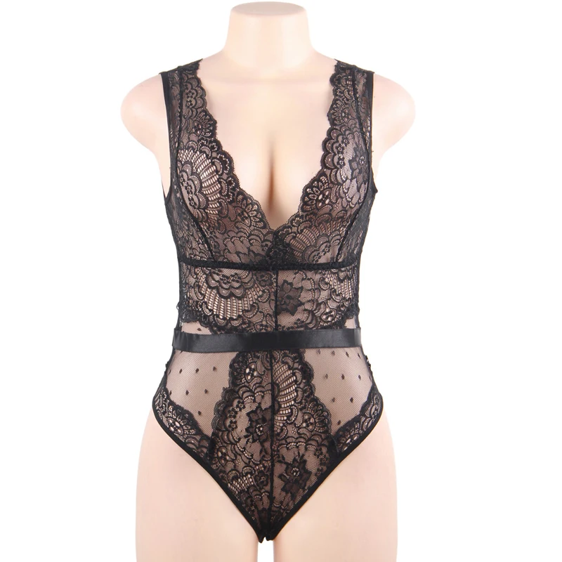 black lace bodysuit