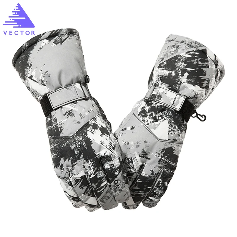 VECTOR Ski Gloves Men Women Warm Winter Waterproof Skiing Snowboard Gloves Snowmobile Riding Motorcycle Outdoor Snow