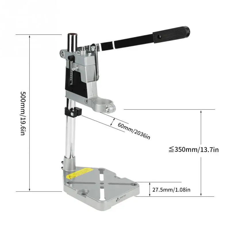 Стойка для сверла, зажим, сверлильный пресс, стенд, верстак, Ремонтный инструмент для сверления, алюминиевая база, одно/двойное отверстие, держатель сверла