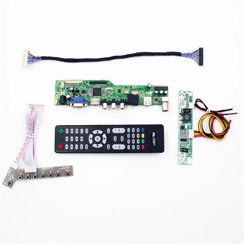 Плата контроллера ЖК телевизора M6V5 с поддержкой TV AV VGA Audio USB HDMI для 23 8 дюймовой