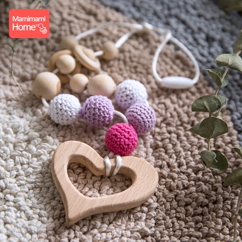 Mamihome 1 шт. Детские деревянный Прорезыватель для зубов Diy плед детского кормления
