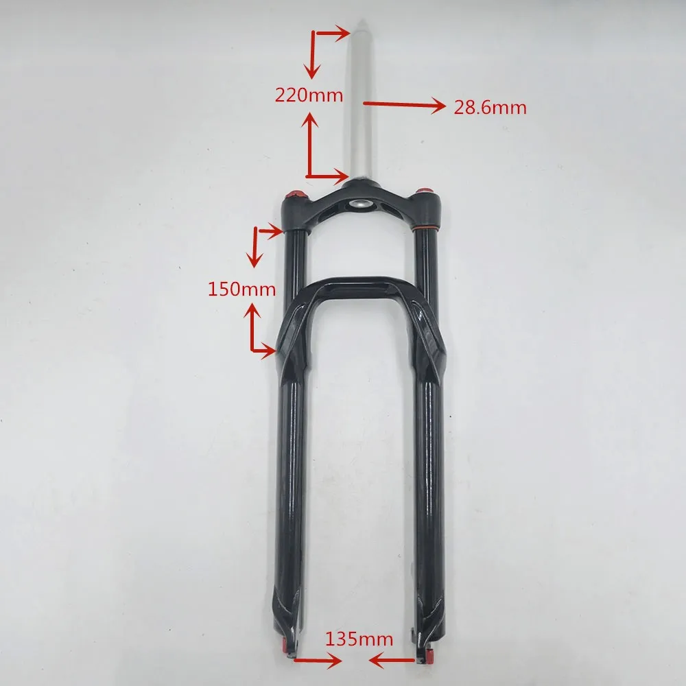 Fat велосипед вилка 26*4,0 воздушный газ масло замок подвеска вилки алюминиевый сплав 135 мм