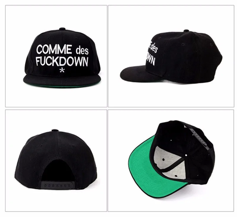 Мужские шапки, бейсболки, вышитые буквы comme des fuckdown, облегающие шляпы, солнцезащитная Кепка для мужчин или женщин, casquette bone reta
