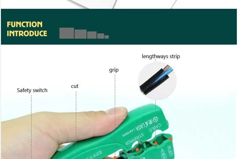 LAOA портативные многофункциональные плоскогубцы для зачистки проводов, обжимной инструмент, брендовый инструмент для зачистки проводов