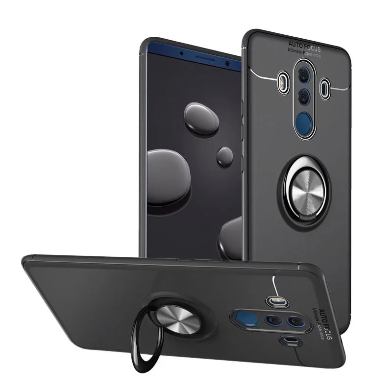 

MAKEULIKE Silicone Case For Huawei Mate 10 Pro Soft Protection Phone Cover Coque For Huawei Mate 10 Lite Pro Case With Ring