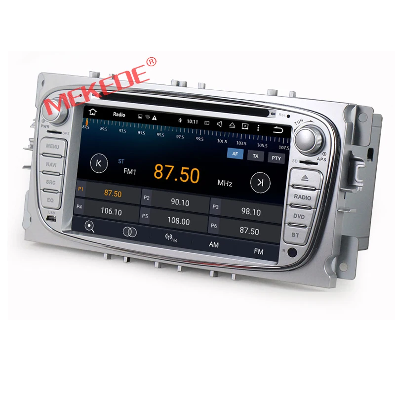 Excellent 2 Din 7Inch Android 7.1 2G RAM Car DVD Player For FORD/Mondeo/S-MAX/Connect/FOCUS 2 2008-2011 With 4G Wifi Radio GPS Bluetooth 4