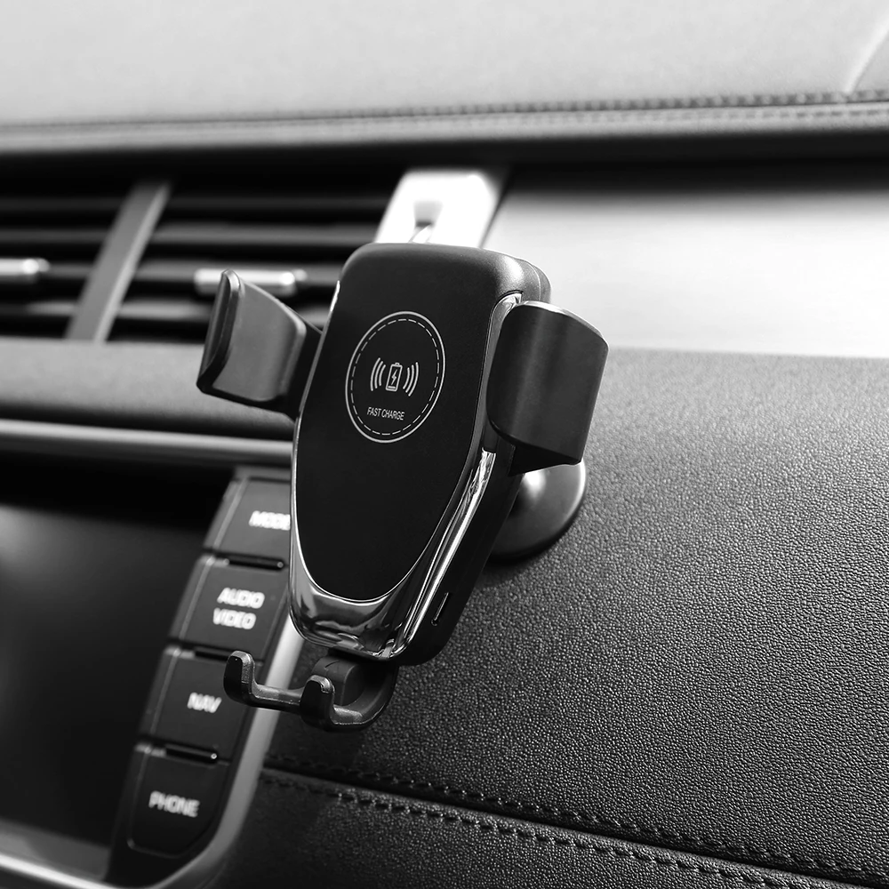 

Youbina Automatic Clamping Wireless Car Charger Mount Infrared Sensor QI Induction Charging Holder