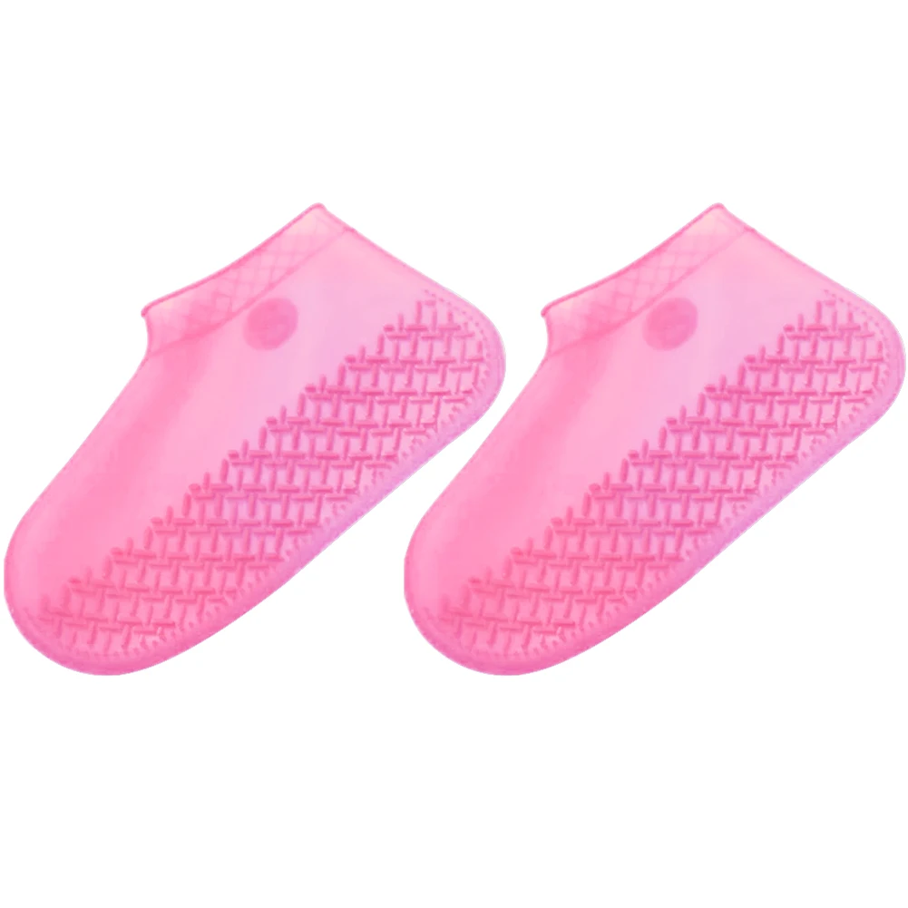 

Men Women Accessories Silicone Foot Wear Shoe Cover Reusable Protector Outdoor Elastic Waterproof Rain Boots Non Slip 1 Pair