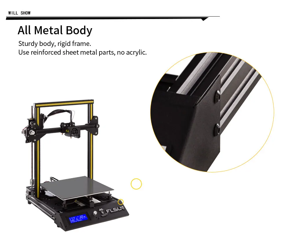 Flsun-F4 3d принтер, металлическая рамка, большая площадь печати 240*240*260 мм, кровать с подогревом в одном рулоне, нить с открытым исходным кодом, Предварительно Построенная для начинающих