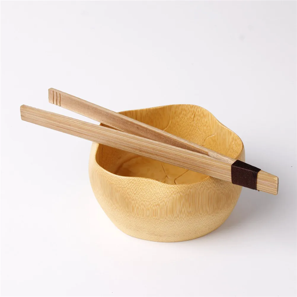 

1PCS Candy Fruit Salad Small Tools Food Tongs 18cm Bamboo Tea Clips Kitchen Utensils With String Tea Cookie