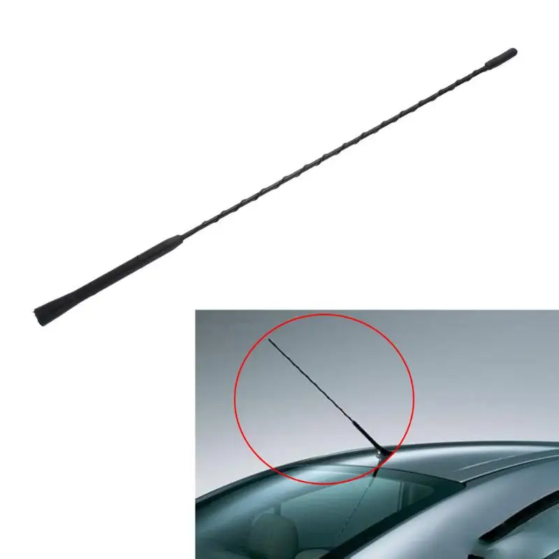 

16inch Universal Car Roof Fender Radio FM/AM Rubber Signal Swivel Antenna Car Styling Vehicle Car Antenna Whip Mast Aerial New