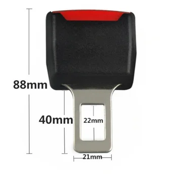 

1pc Car Seat Belt Clip Car Universal Adjustable Seat Belt Clip Extender Extension Safety Buckle Seat Belt Card Holder