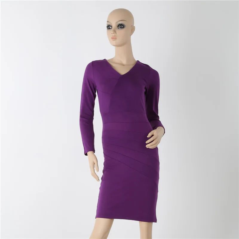 women knee length dress work Celebrity 