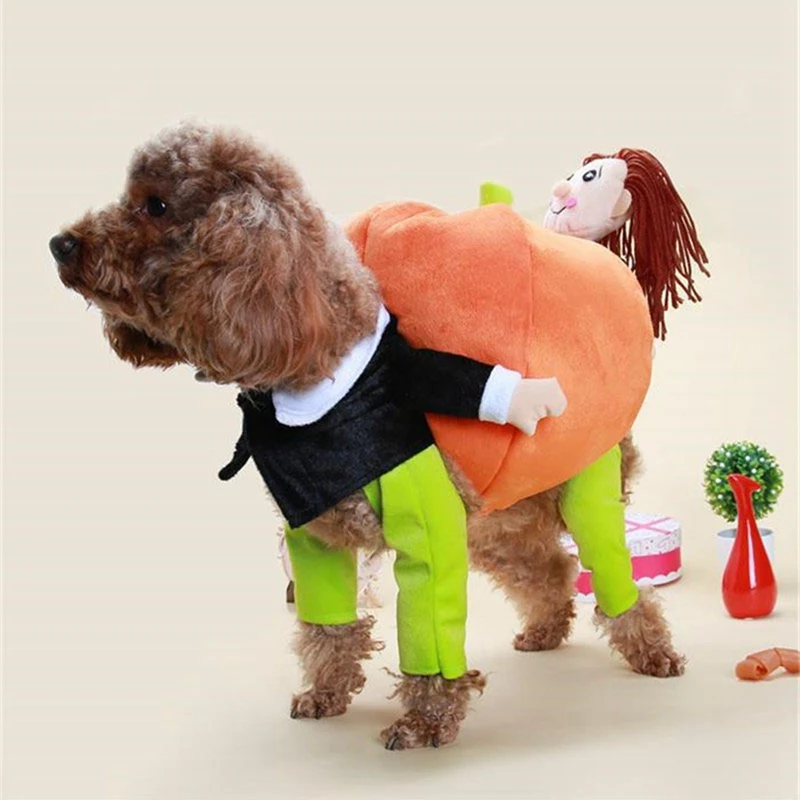 

Funny Pet Halloween Christmas Clothes Pumpkin Cosplay Costume Suit For Cats Dogs Party Dressing Up Dog Clothing Cat Apparel