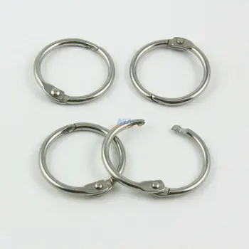 

30 Pieces 19mm Stainless Steel Curtain Rings Curtain Open Rings Sliding Hook Rings