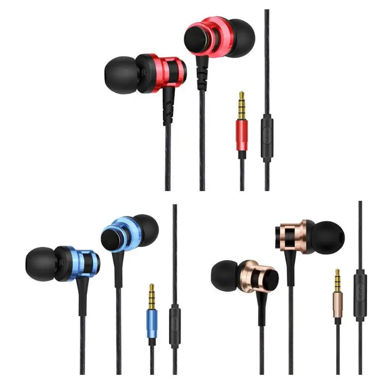 Universal In Ear Wired Earphone Metal Super Bass Stereo Earpiece