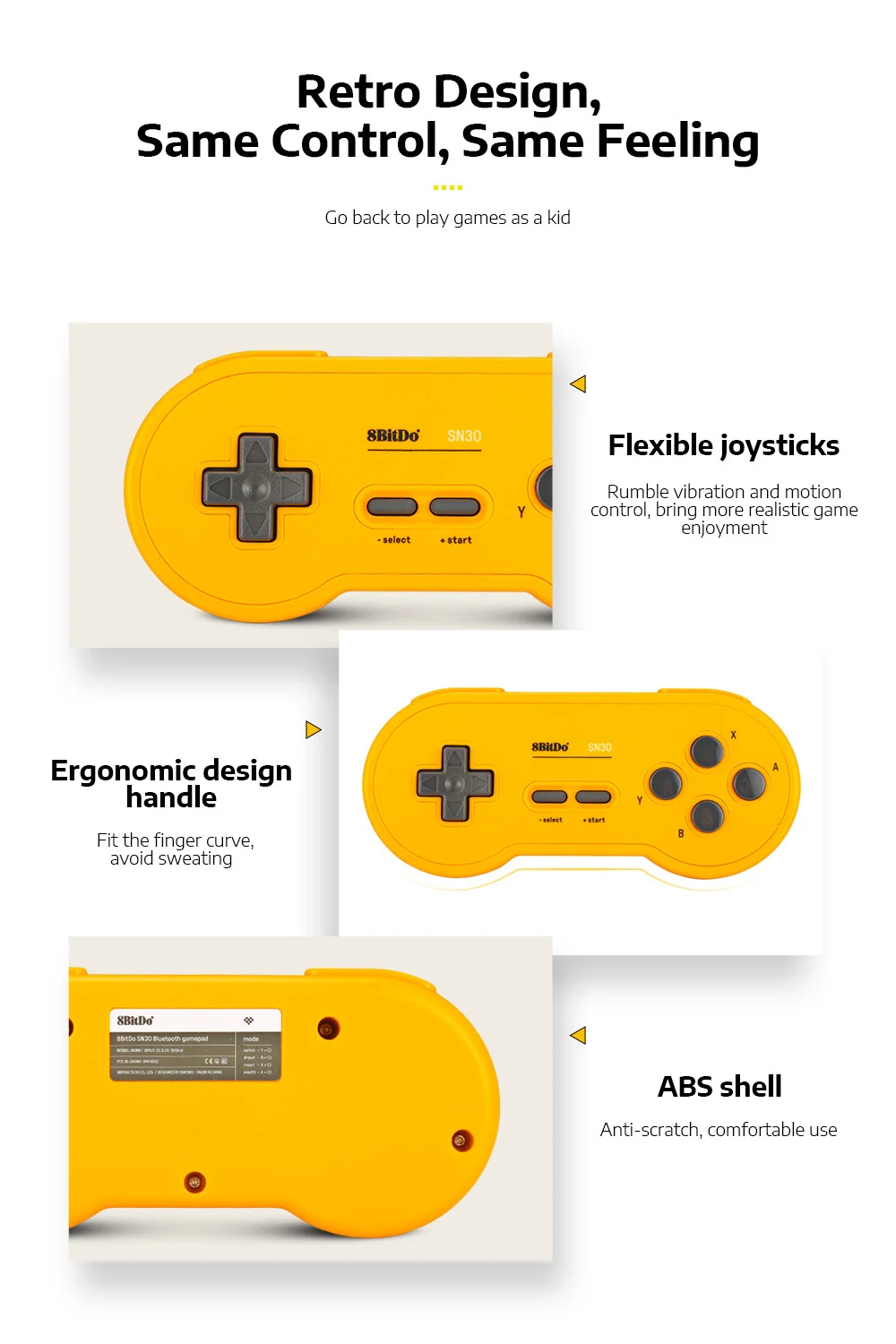 8bitdo SN30 Pro/SN30 Беспроводной игровой bluetooth-контроллер Радуга Цвет Поддержка nintendo переключатель Android MacOS геймпад