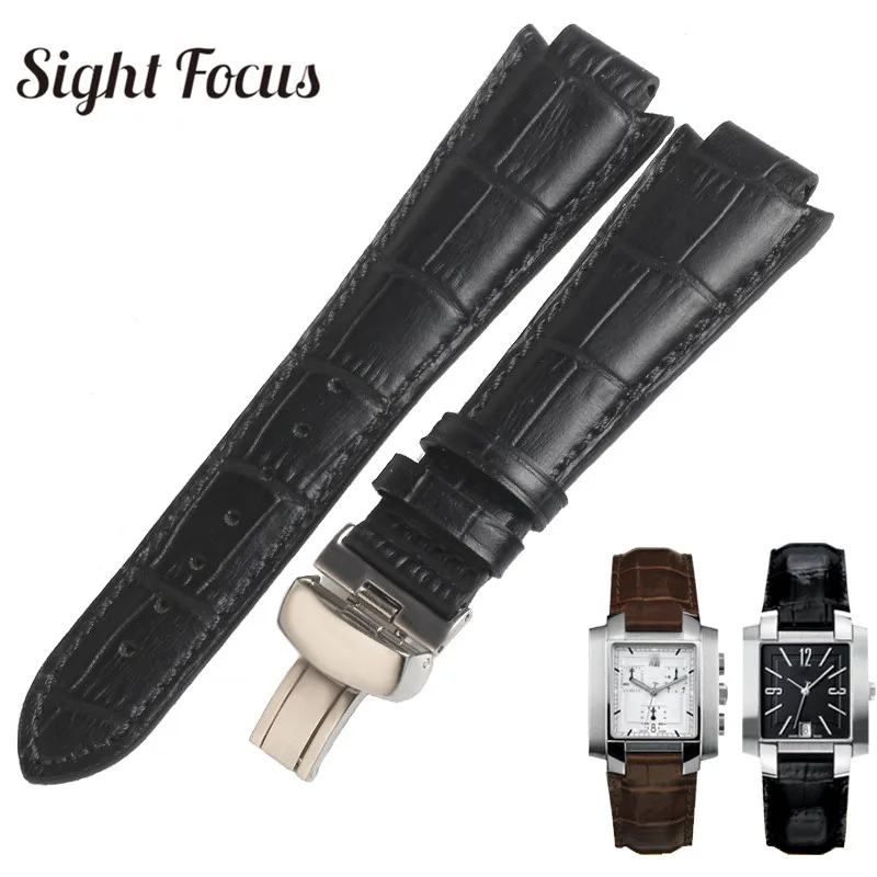 Ремешок кожаный для Tissot T60 с выпуклым концом 24 х14 мм (пряжка 18 мм)|Ремешки часов| |