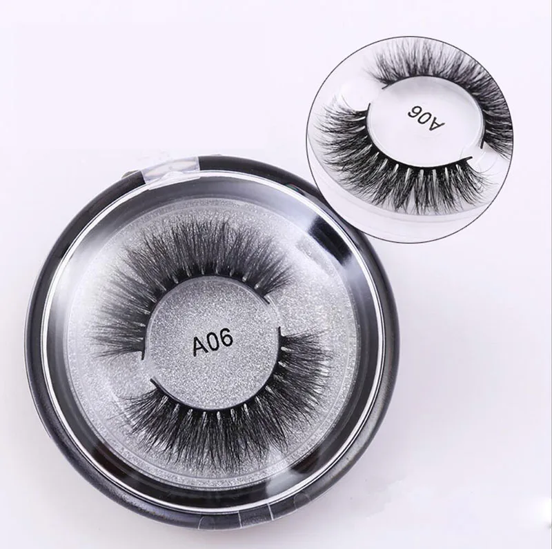 A06 Handmade False Eyelash 3D Mink Lashes Real Mink Eyelashes Korean
