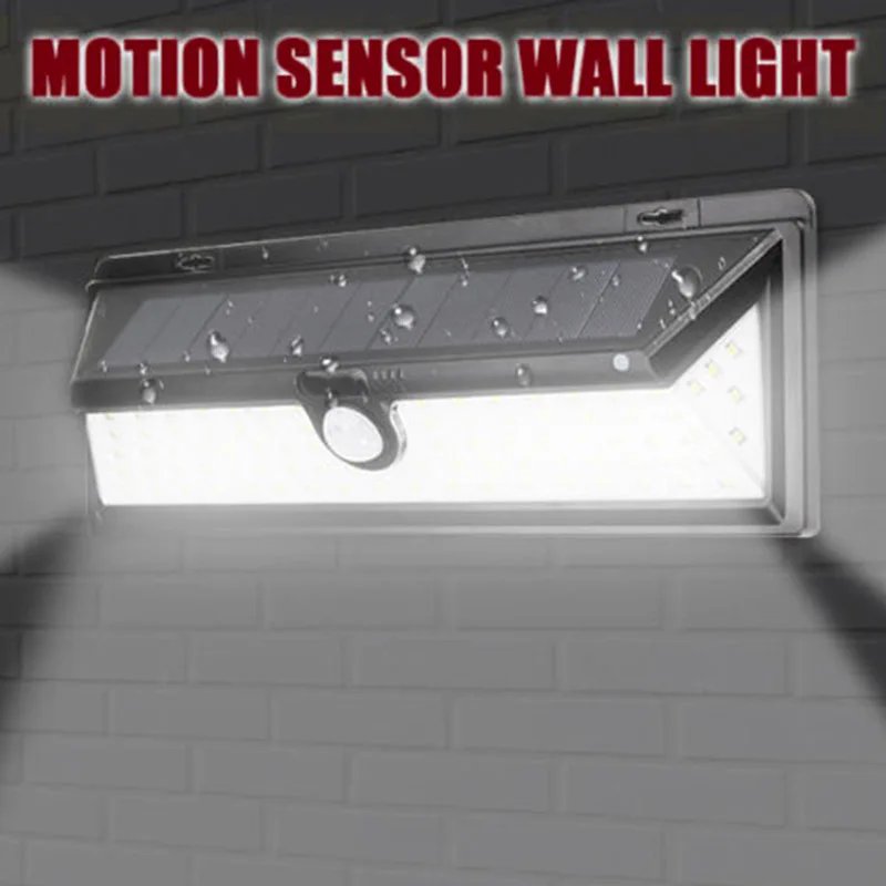 

90 LED Solar Power PIR Motion Sensor Outdoor Wall Light Yard Path Garden Lamp MDJ998