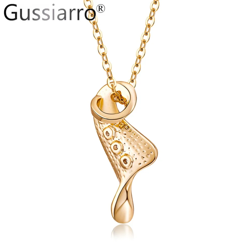 Gussiarro модный золотого цвета новый в форме раковины геометрическое ожерелье s &amp