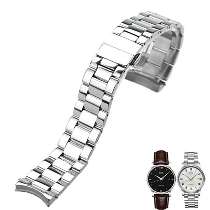 

ISUNZUN 20mm Men's Watch Strap For MIDO Baroncelli M010 Watches Accessories Bracelet for MIDO M010408A Stainless Steel Watchband