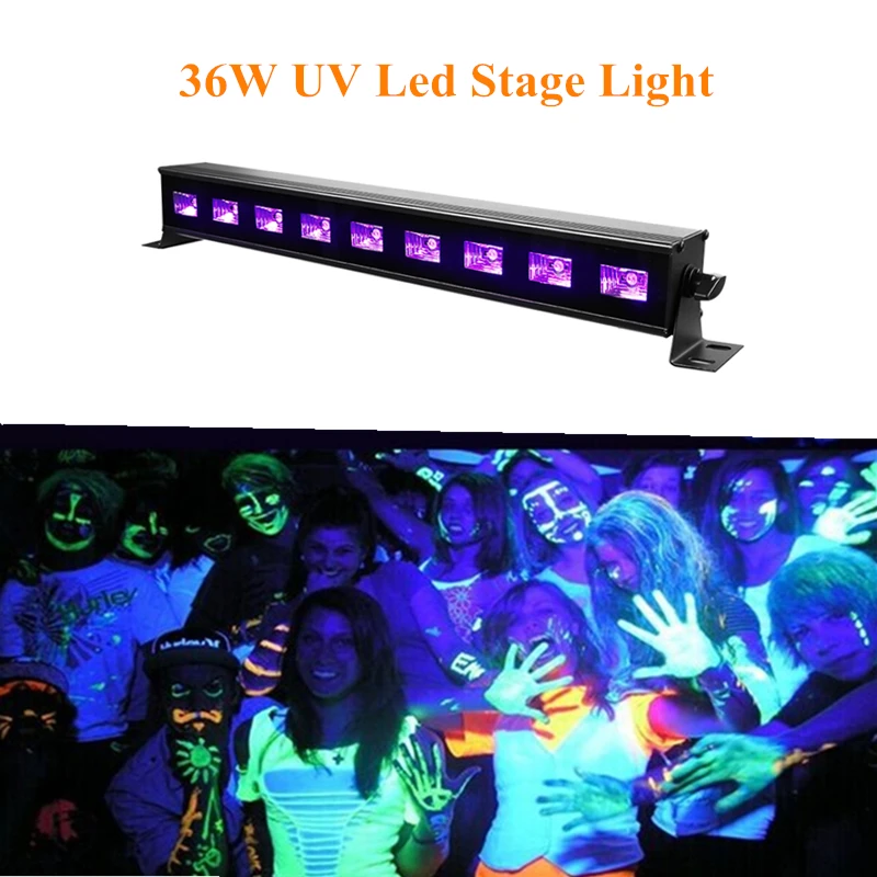 

36W UV Led Stage Light Black Light Par Light Ultraviolet Led Spotligh Lamp With DMX512 for Disco DJ Club Show Party Decoration