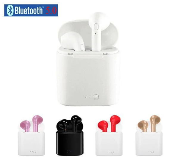 I7S TWS Ture беспроводные Bluetooth наушники гарнитура с микрофоном для iphone Android|Наушники и