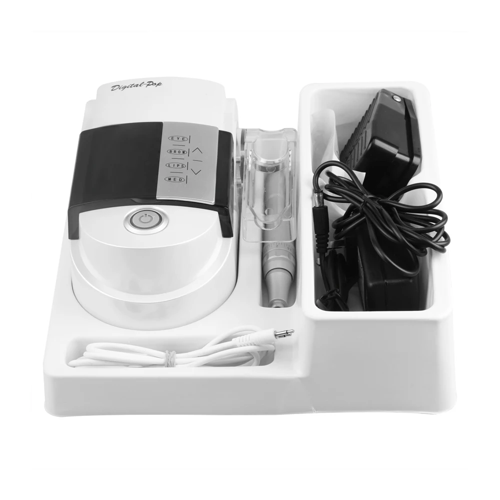 

Complete Tattoo kits Permanent Makeup Machine for Tattoo Eyebrow Pen Eyebrow Lips Digital Tattoo Power Supply With 50Pcs Needles