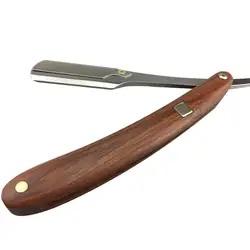 1 шт.. кровяная деревянная ручка бритвенный нож парикмахерский Нож Бритва для бровей нож Винтаж Бритва Ручка из плотной древесины