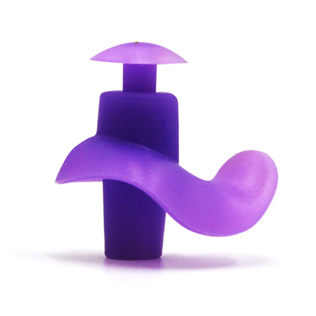 Silicone Swimming Earplugs Comfortable Waterproof Ear Plugs with Protective Case for Showering Sleeping Noise Reducing 