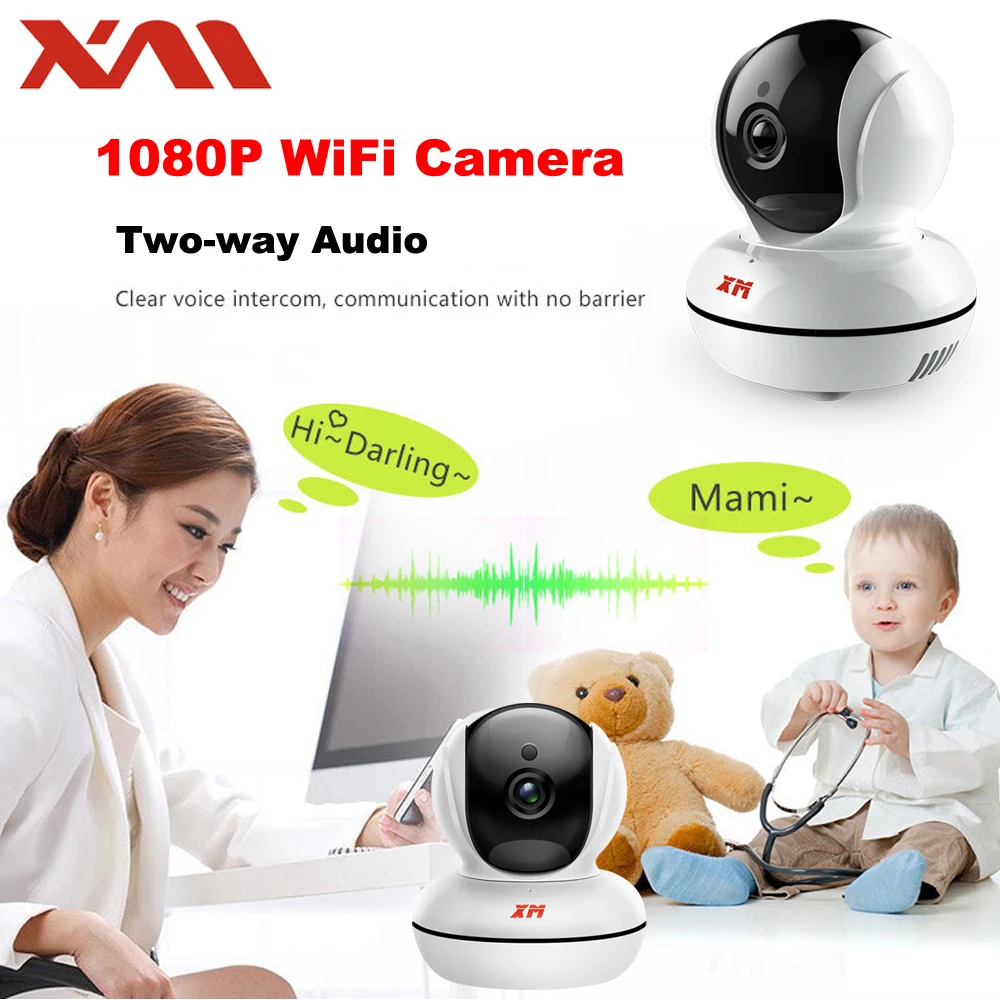 XM 4CH Беспроводная CCTV система 1080P HD NVR ИК Ночная IP камера wifi безопасности комплекты