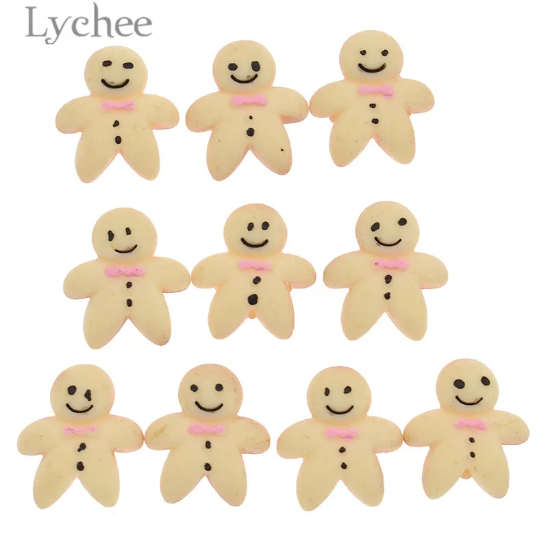 Lychee Life Kawaii Бисквитное украшение из смолы плоские для альбома декорации ручной