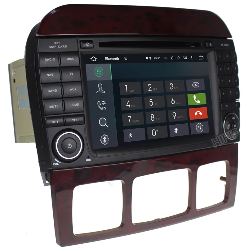 Perfect IPS 2 Din Auto Radio Android 9.0 For Mercedes/Benz/W220/W215/S280/S320/S350/S400 S Class Car Multimedia Video Player GPS DVR 3