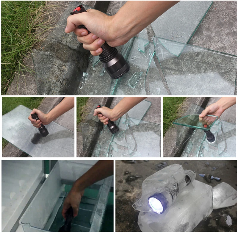 LED Flashlight Linterna Supfire L6 Torch Light Hunting Camping Portable Flash Light for Nitecore Fenix Surefir Hand Light  A045