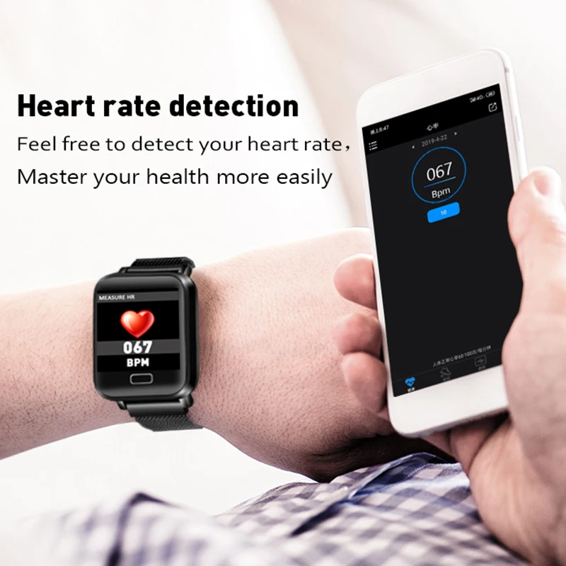 Smart bracelet Waterproof Smart Watch Blood Pressure Heart Rate Monitor Calorie Pedometer Information Reminder Sport Wristband