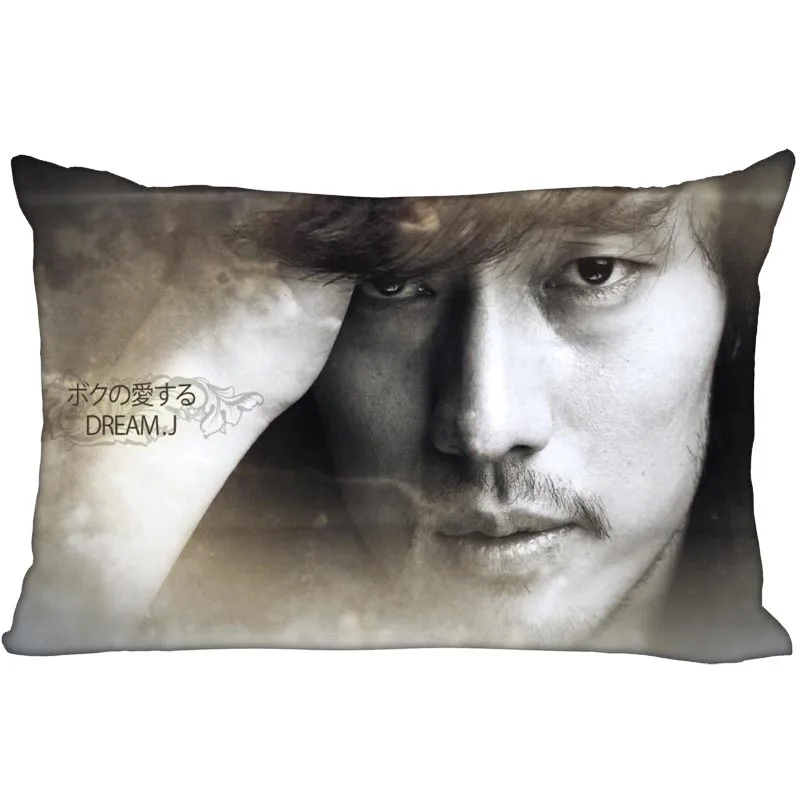 

Hot KPOP So Ji Sub Pillowcase two sides Printed Satin Pillowcases Zipper Rectangle Pillow Cover Custom your image more size