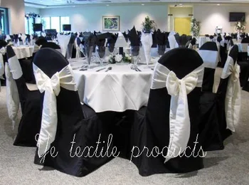 

High Quality Black Polyester Banquet Chair Cover / For Wedding Decoration & Party
