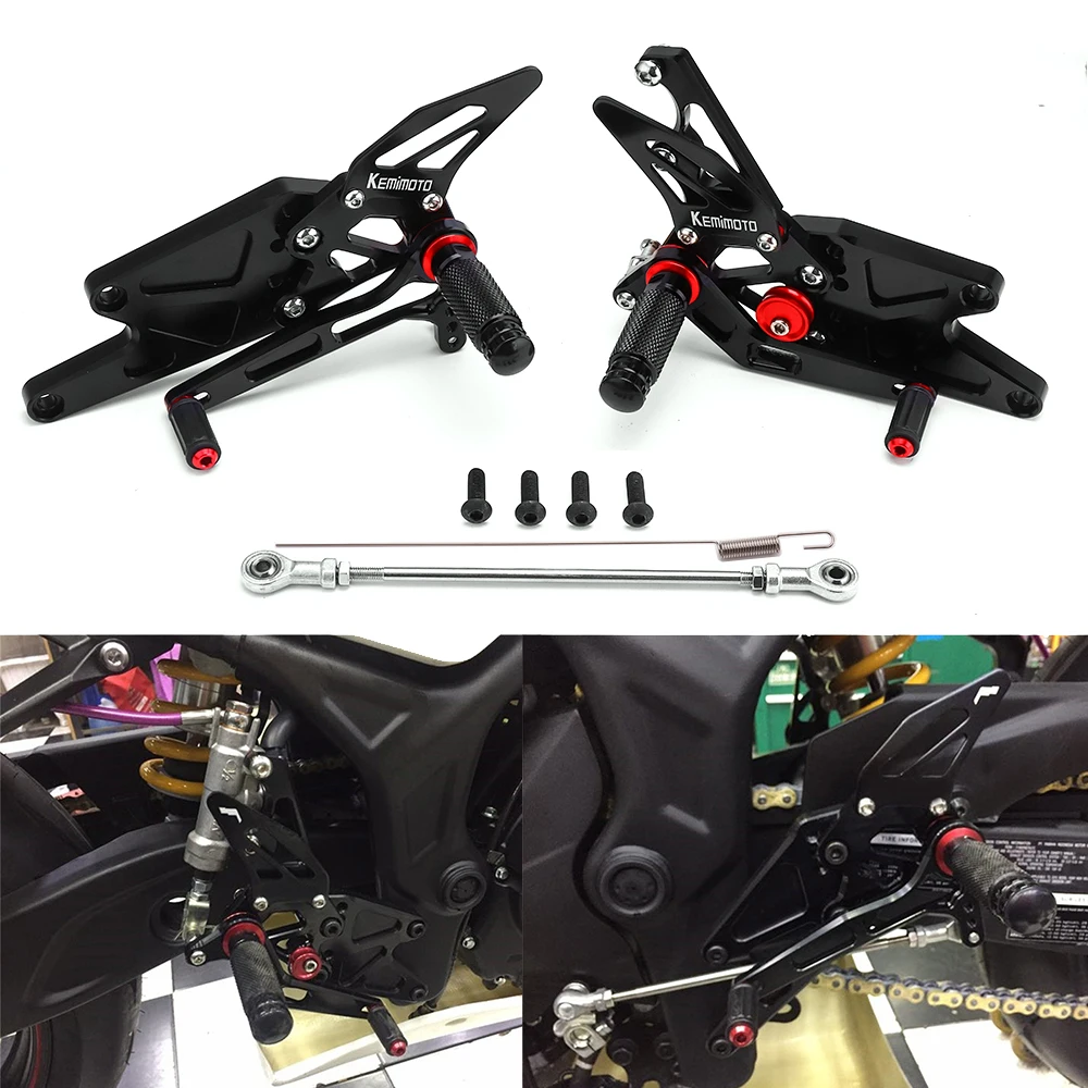 For Yamaha YZF R25 R3 CNC Adjustable Rear Set Rearsets Footrest YZF MT-03 R3 2014 2015 2016 2017 2018 2019 2020 MT-25  MT25